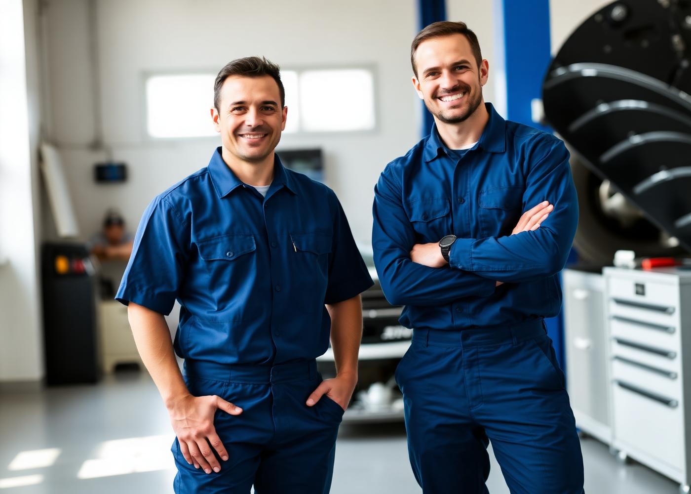 Inhaber Spiridon und Michail Soukas in der Werkstatt